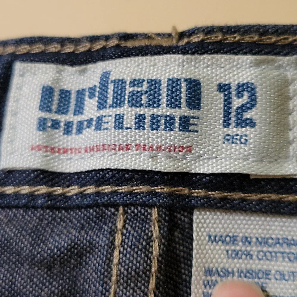 Urban Pipeline Relaxed Straight Boys Jeans, Size 12